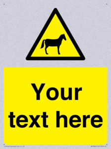 Custom warning horses